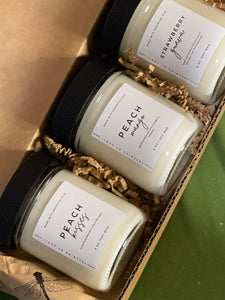 Clear Jar Soy 8 oz Candle Gift Set